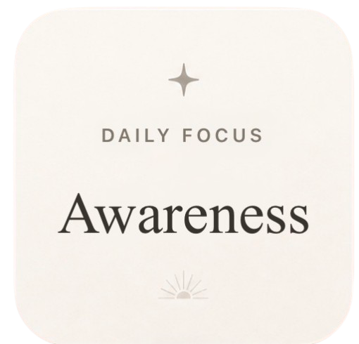 A small Solara home screen widget showing the daily focus word.